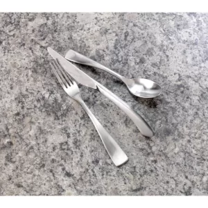 Oneida Satin Reflections Stainless Steel 18/10 Table Forks, European Size (Set of 12)