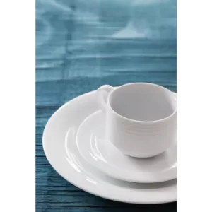 Oneida Glacier 7 oz. White Porcelain Creamers (Set of 12)