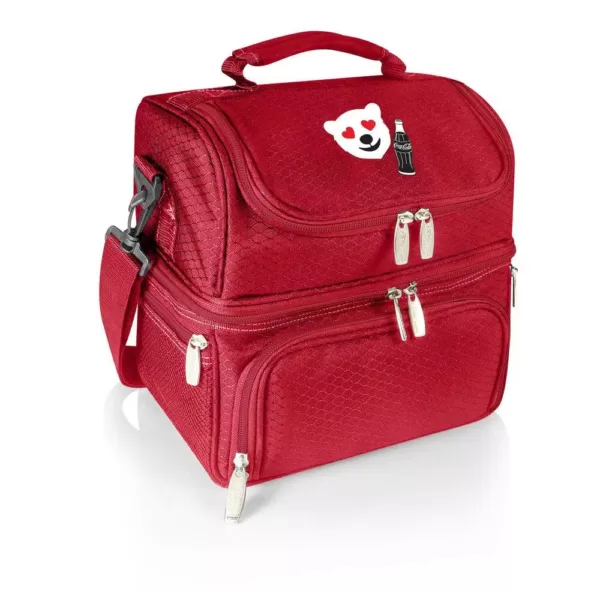 ONIVA 3 Qt. 8-Can Coca-Cola Pranzo Lunch Tote Cooler in Red-Emoji Design