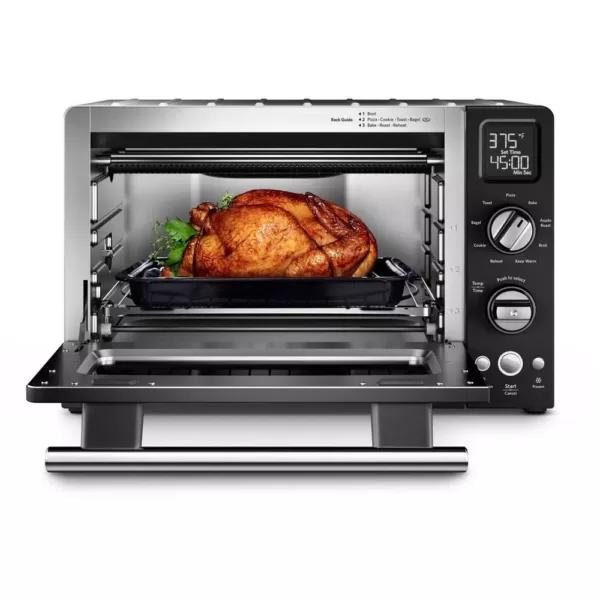 KitchenAid 2000 W 4-Slice Onyx Black Convection Toaster Oven with Non-Stick Pan, Broiling Rack and Cooling Rack