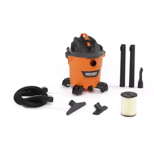 RIDGID 12 Gal. 5.0-Peak HP NXT Wet/Dry Shop Vacuum with Filter, Hose and Accessories