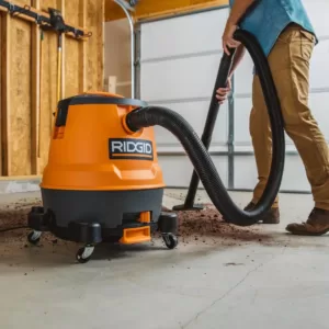 RIDGID 12 Gal. 6.5-Peak HP Motor-On-Bottom Wet/Dry Shop Vacuum with Fine Dust Filter, Hose and Accessories