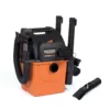 RIDGID 5 Gal. 5.0-Peak HP Portable Wall-Mountable Wet/Dry Shop Vacuum with Filter, Hose, Accessories and LED Car Nozzle