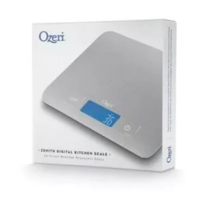 Ozeri Zenith Digital Kitchen Scale in Refined Stainless Steel with Fingerprint Resistant Coating