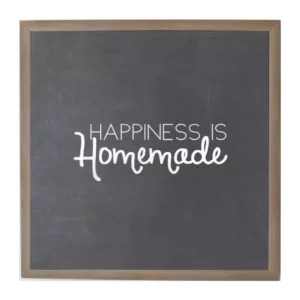 Petal Lane Chalk Happiness is Homemade Rustic Brown Frame Magnetic Memo Board