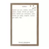 Petal Lane Wisdom - Ernest Hemingway, Rustic Brown Frame, Magnetic Memo Board