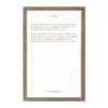 Petal Lane Beauty - F. Scott Fitzgerald, Rustic Brown Frame, Magnetic Memo Board