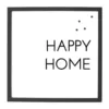 Petal Lane Happy Home with Raised Letters Magnet Board, Ebony Frame, Magnetic Memo Board