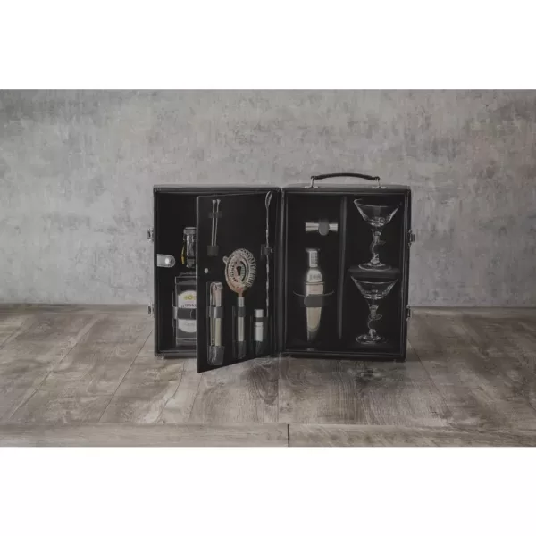 Picnic Time Black Case and  Interior Manhattan Cocktail Set