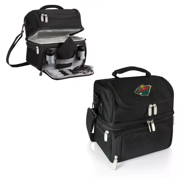 Picnic Time Pranzo Black Minnesota Wild Lunch Bag