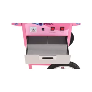 Great Northern Vortex Commercial Pink Cotton Candy Machine and Cart