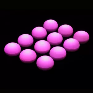 LUMABASE 1.25 in. D x 0.875 in. H x 1.25 in. W Pink Floating Blimp Lights (12-Count)