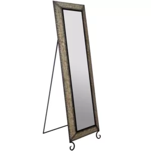 Pinnacle Oversized Antique Bronze Metal Modern Mirror (66.5 in. H X 20.1 in. W)