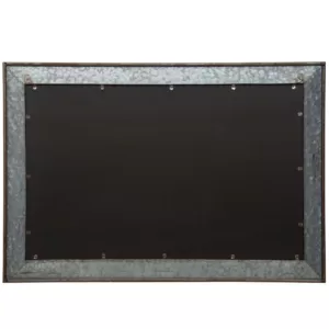 Pinnacle Rustic Galvanized Calendar Silver Chalkboard Memo Board