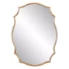 Pinnacle Medium Irregular Gold Hooks Art Deco Mirror (35.75 in. H x 26.25 in. W)