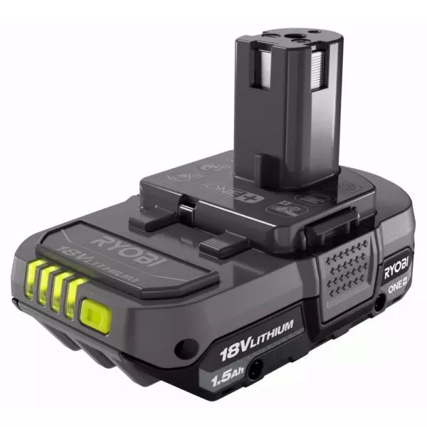 RYOBI ONE+ HP 18V Brushless Cordless Compact 1/2 in. Drill/Driver, 4-Mode 3/8 in. Impact Wrench, (2) 1.5 Ah Batteries, Charger