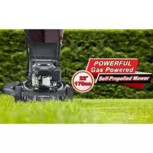 PowerSmart 22 in. 3-in-1 170 cc Gas Self Propelled Walk Behind Lawn Mower