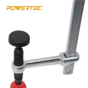 POWERTEC 7 in. Quick Screw Guide Rail Clamp with 2-3/8 in. Throat Depth (2-Pack)