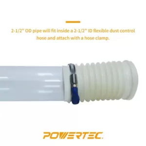 POWERTEC 2-1/2 in. x 36 in. Long Clear Pipe