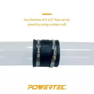 POWERTEC 2-1/2 in. x 36 in. Long Clear Pipe