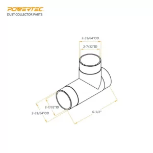 POWERTEC 2-1/2 in. T-Fitting