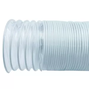 POWERTEC 5 in. x 20 ft. Clear Vue Heavy Duty Flexible PVC Dust Collection Hose