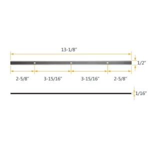 POWERTEC 13 in. High-Speed Steel Planer Knives for Craftsman 21743 (Set of 2)