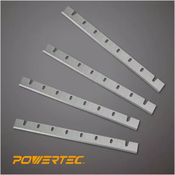 POWERTEC 12.5 in. M2 High-Speed Steel Planer Knives for DeWalt 733, DW7332 (2-Sets), 4-Knives