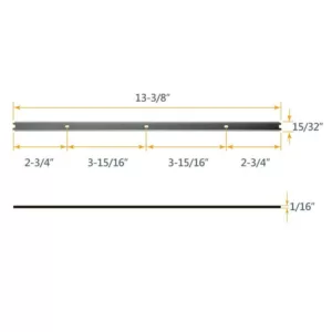 POWERTEC 13 in. HSS Replacement Planer Blades - 2 Sets 6 Knives