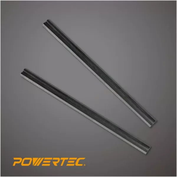 POWERTEC 3-1/4 in. High-Speed Steel Planer Blades for Ryobi ZRHPL50K 51K (Set of 2)