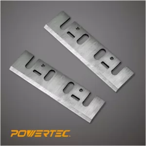 POWERTEC 4-3/8 in. HSS Planer Blades for Makita 1912B / 1805B (Set of 2)