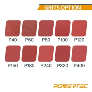 POWERTEC 1 in. x 42 in. 240-Grit Aluminum Oxide Sanding Belt (10-Pack)