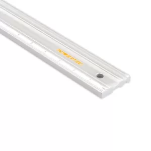 POWERTEC 50 in. Anodized Aluminum Straight Edge Ruler, Metal Machined Flat to Within 0.003 in. Over Full 50 in.