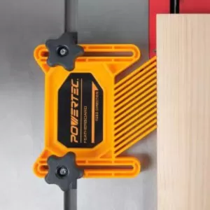 POWERTEC Dual Universal Featherboards for Multi-Functional Woodworking with Flex and Miter Lock System (1-Pack)