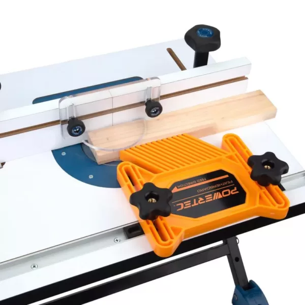 POWERTEC Dual Universal Featherboards for Multi-Functional Woodworking with Flex and Miter Lock System (1-Pack)