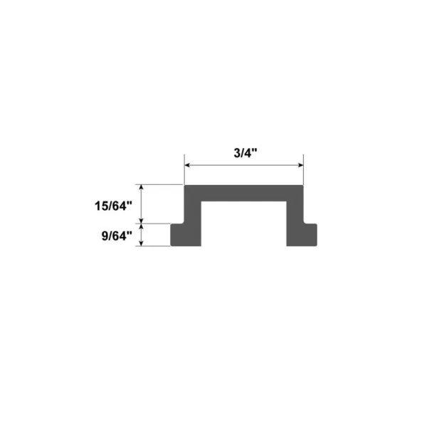 POWERTEC 48 in. Aluminum Miter T-Track with Miter T-Bar