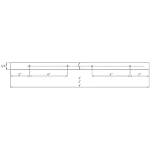 POWERTEC 48 in. Universal T-Track with 2 Hold-Down Clamps