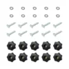 POWERTEC T-Track Knob Kit with 7 Star 5/16 in.-18 Threaded Knob, Bolts and Washers for Woodworking Jigs and Fixtures (Set of 10)