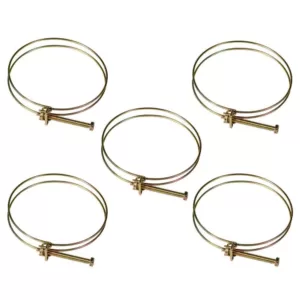 POWERTEC 1-1/2 in. Wire Hose Clamp (5-Pack)