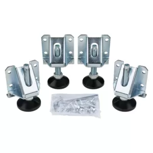 POWERTEC Heavy-Duty Leveler Legs with Lock Nuts (4-Pack)