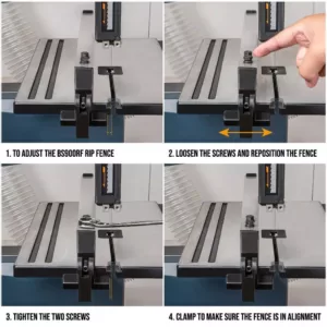 POWERTEC Rip Fence for POWERTEC Wood Band Saw