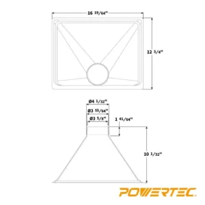 POWERTEC Big Gulp Dust Hood