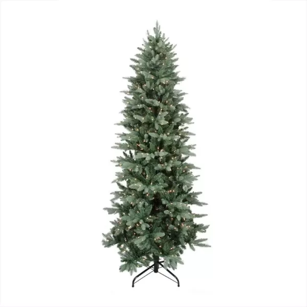 Northlight 12 ft. x 62 in. Pre-Lit Washington Frasier Fir Slim Artificial Christmas Tree Clear Lights