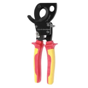 Pro'sKit 9.4 in. VDE 1000-Volt Insulated Ratchet Cable Cutter