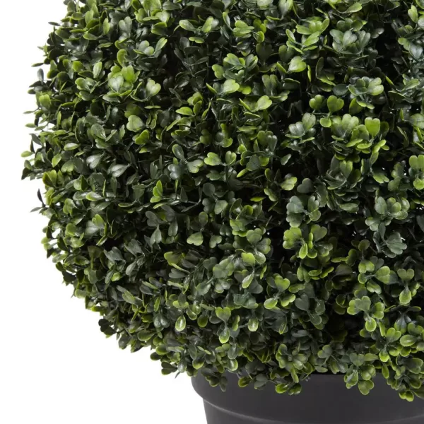 Pure Garden 23 in. Realistic Faux Boxwood Topiary