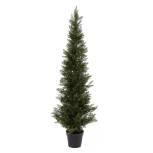 Pure Garden 60 in. Artificial Cedar Topiary