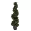 Pure Garden 48 in. Artificial Cypress Spiral Topiary