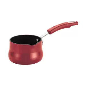 Rachael Ray Classic Brights 0.75 qt. Aluminum Nonstick Sauce Pot in Cranberry Red Gradient