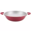 Rachael Ray Create Delicious Aluminum Nonstick Wok, 14.25-Inch, Red Shimmer