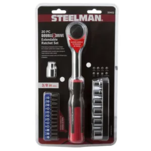 STEELMAN PRO Double Drive Extendable Ratchet Set (20-Piece)